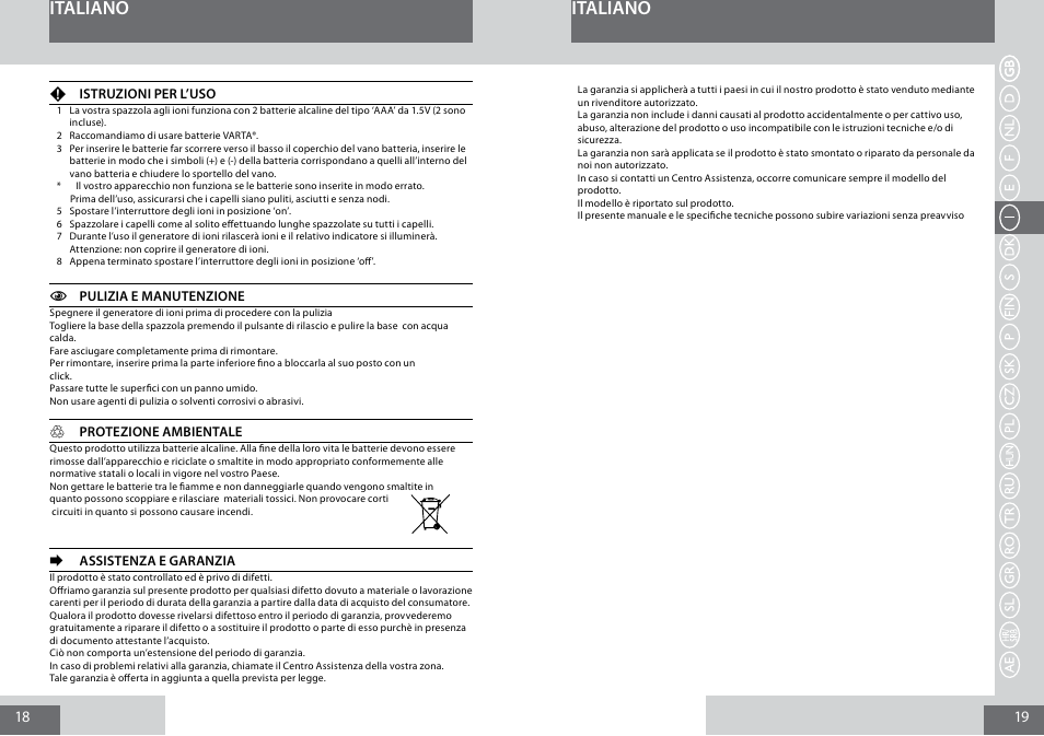 Italiano | Remington B8400 User Manual | Page 10 / 34