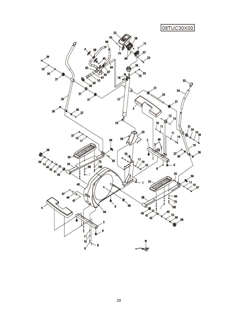 Tunturi C30 Competence User Manual | Page 20 / 20
