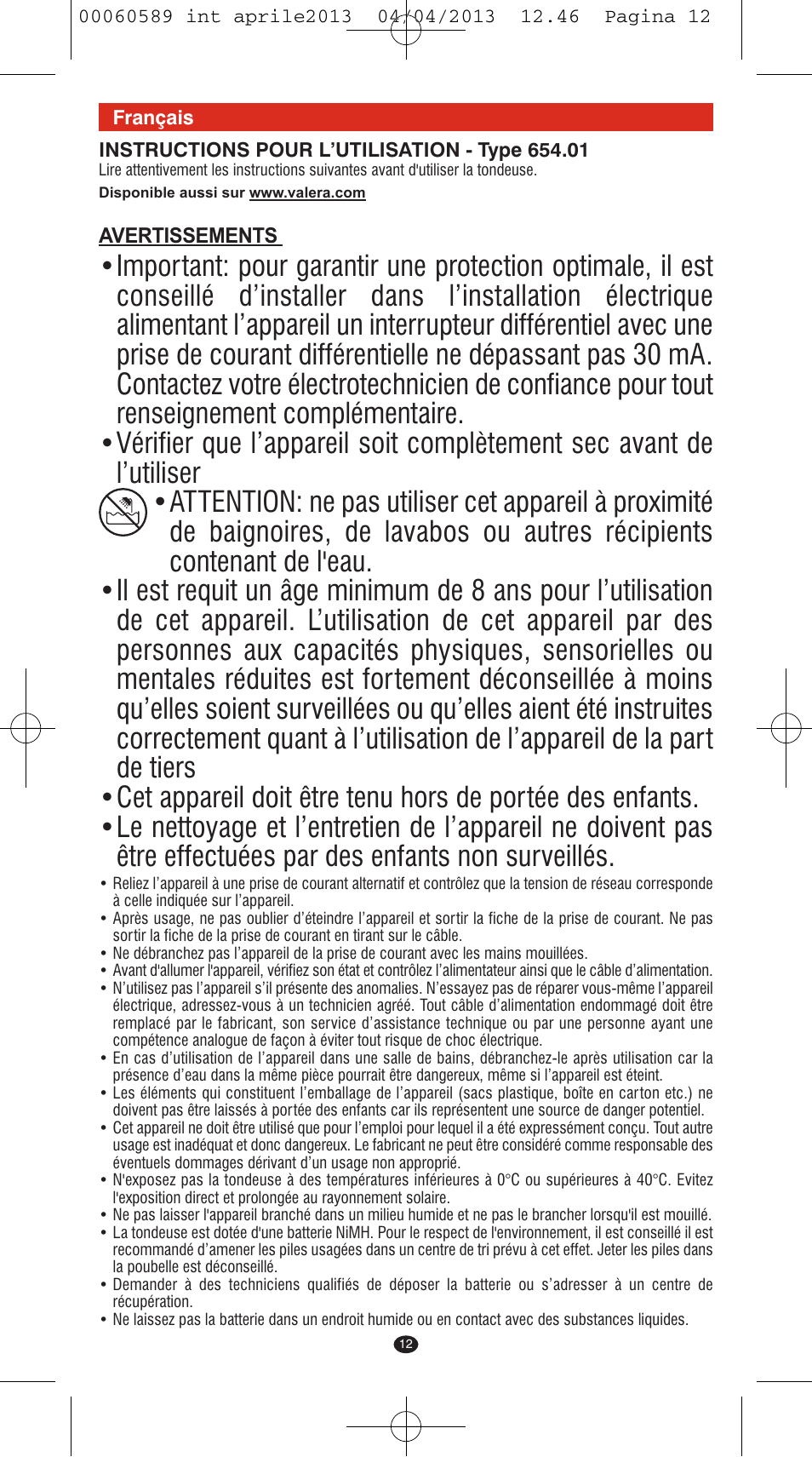 VALERA SYSTEMA User Manual | Page 10 / 82