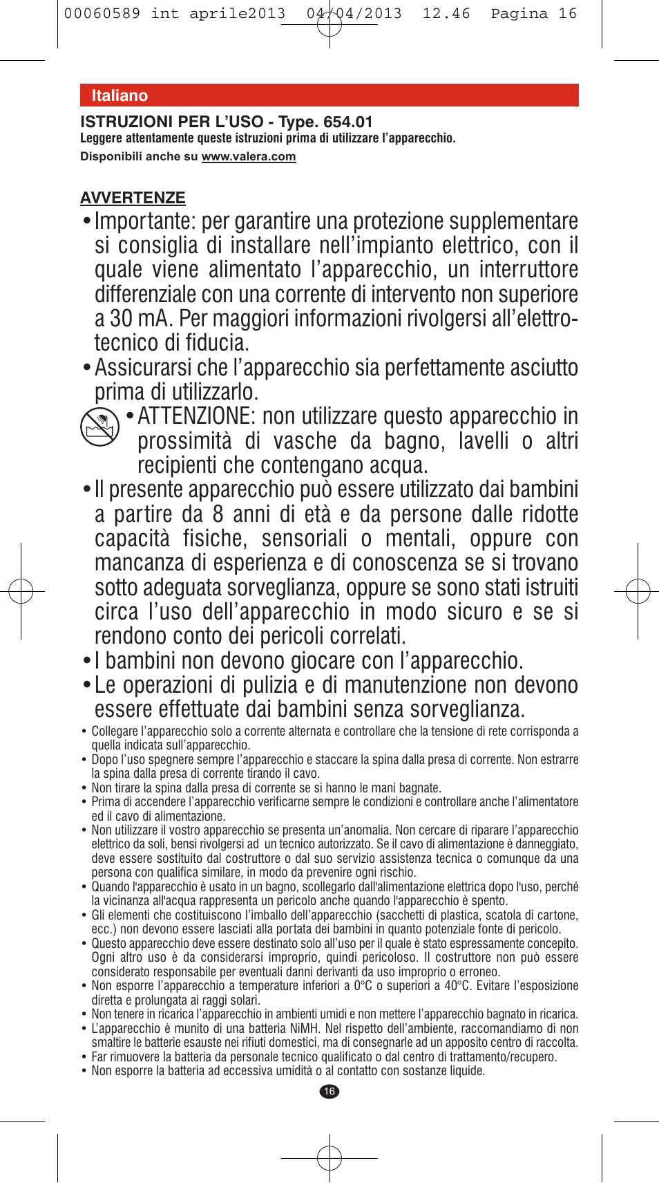 VALERA SYSTEMA User Manual | Page 14 / 82