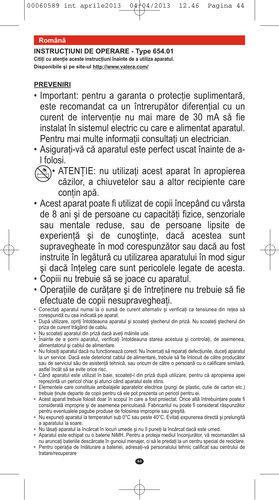 VALERA SYSTEMA User Manual | Page 42 / 82