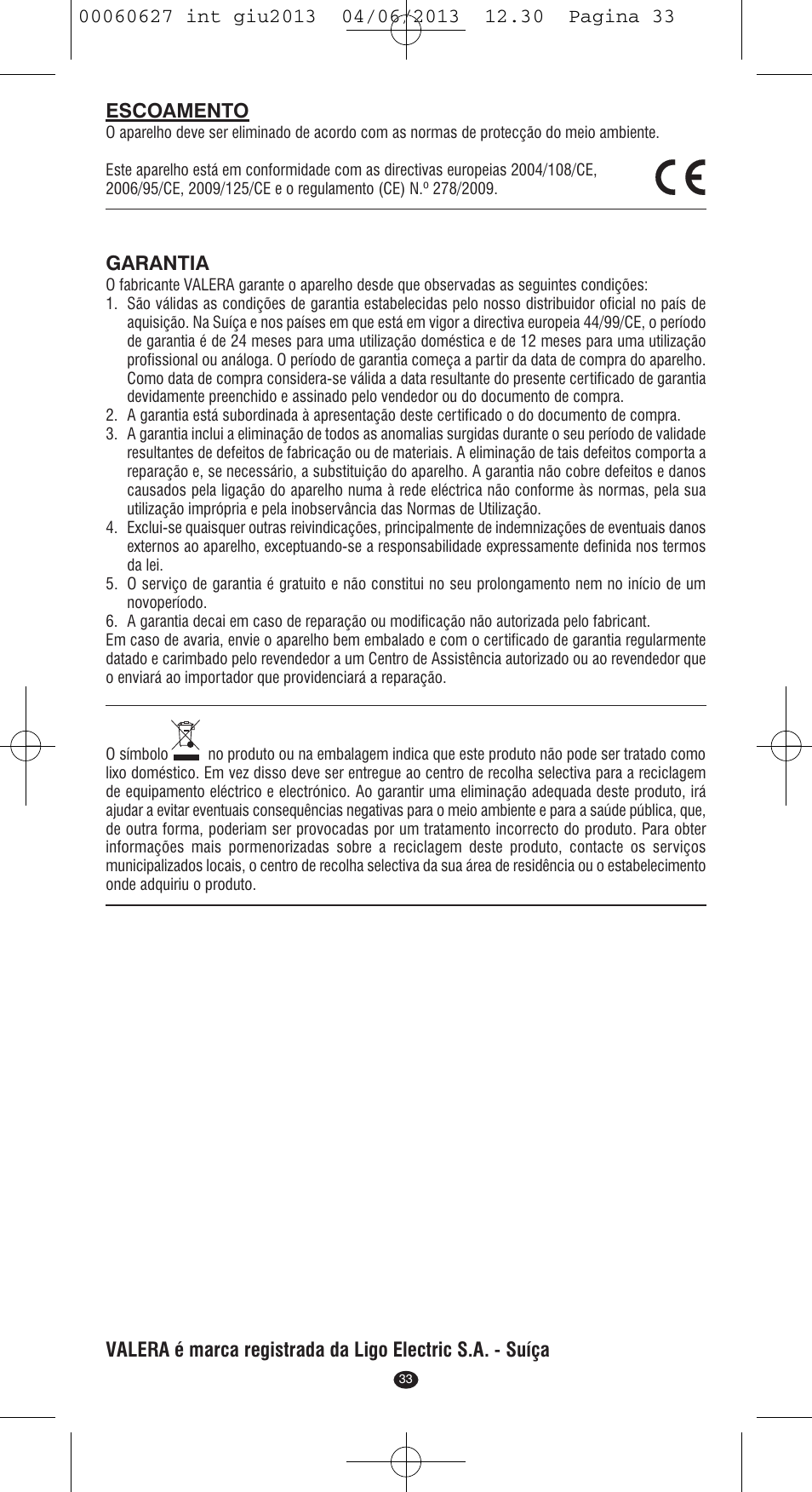 VALERA X-MASTER User Manual | Page 29 / 82