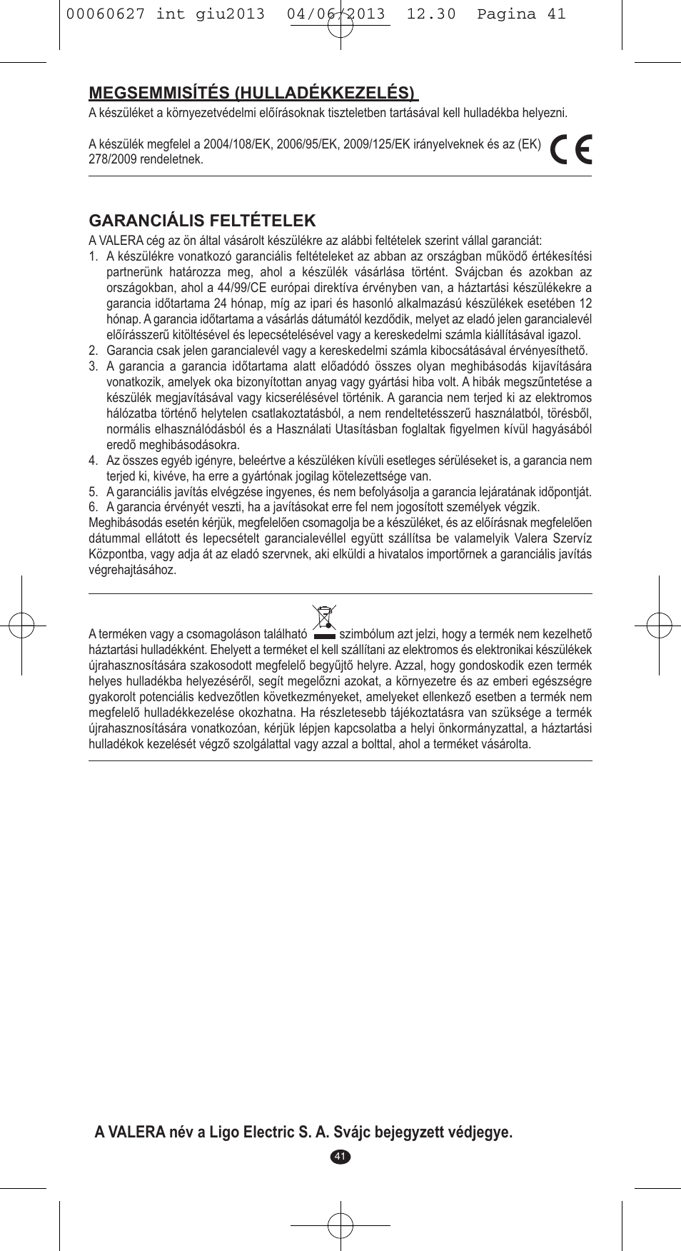 VALERA X-MASTER User Manual | Page 37 / 82