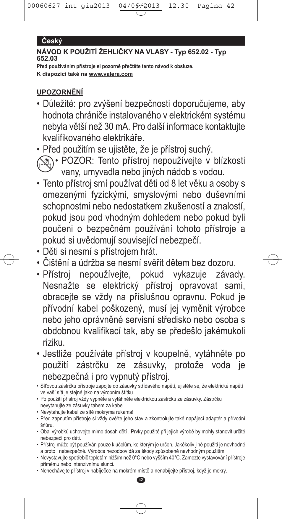 VALERA X-MASTER User Manual | Page 38 / 82