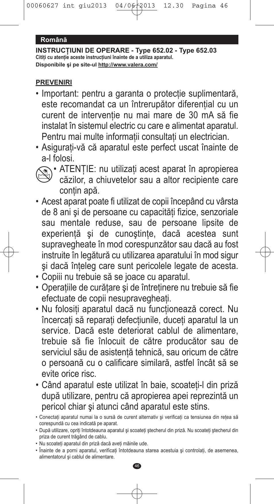 VALERA X-MASTER User Manual | Page 42 / 82
