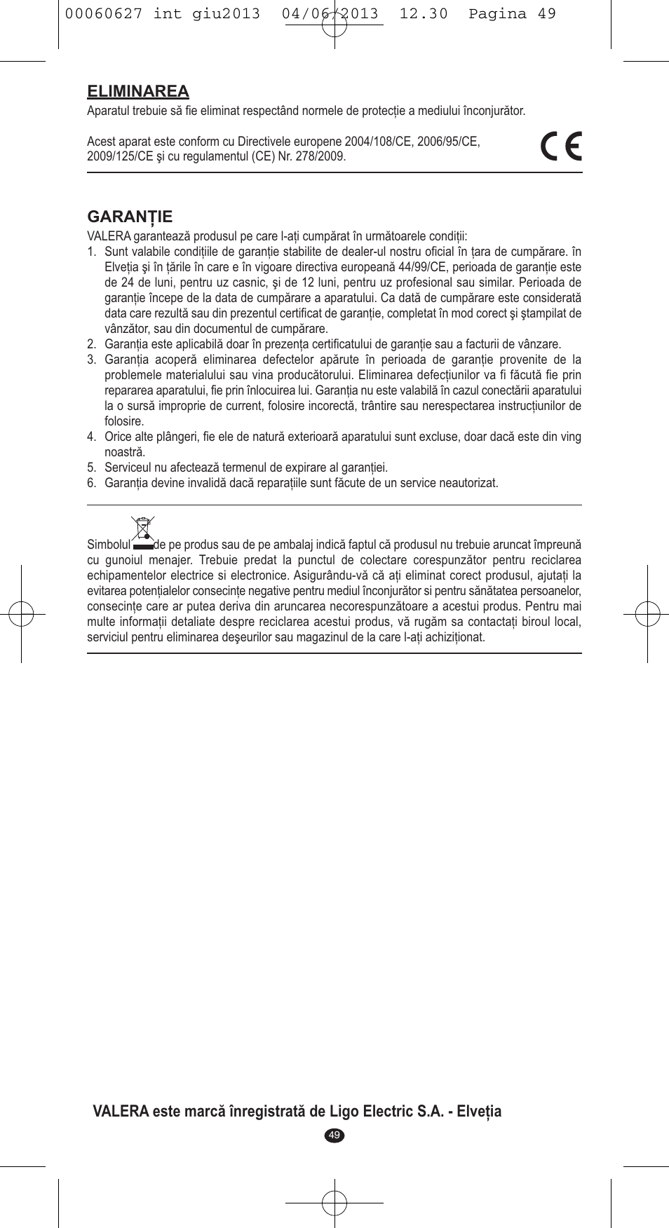 VALERA X-MASTER User Manual | Page 45 / 82