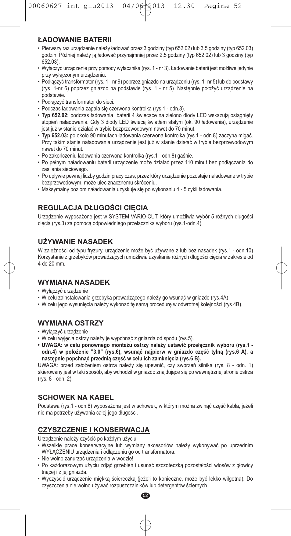 VALERA X-MASTER User Manual | Page 48 / 82