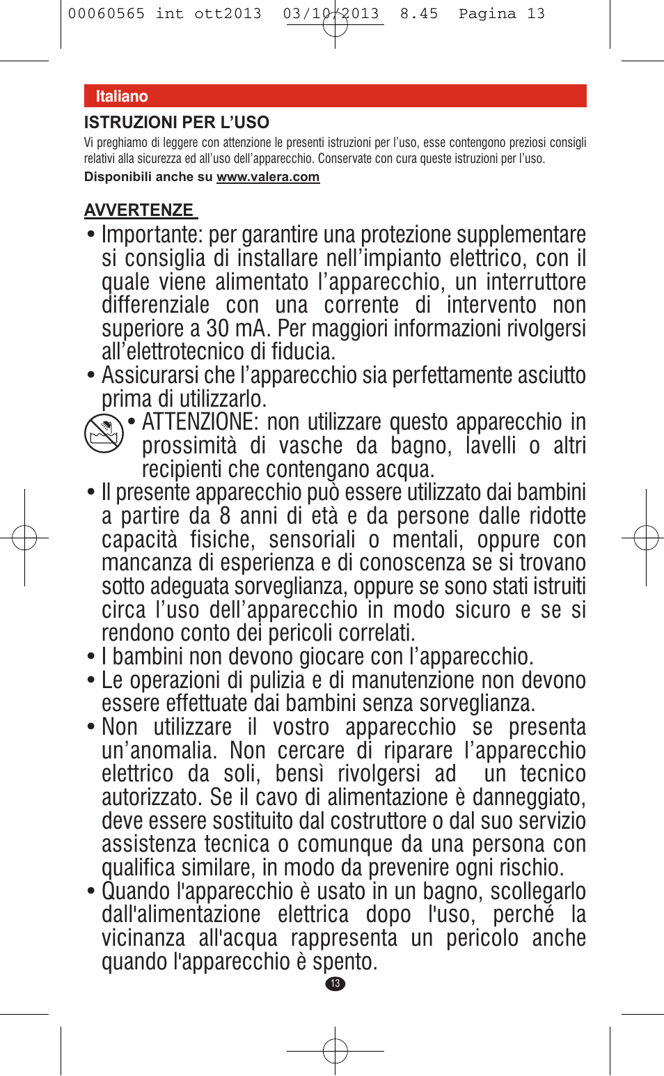 VALERA ABSOLUT User Manual | Page 11 / 66