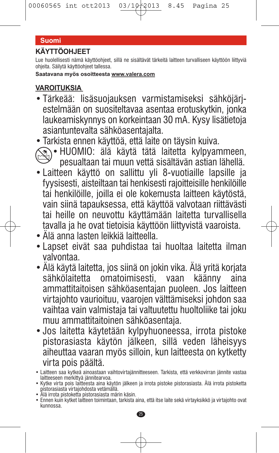 VALERA ABSOLUT User Manual | Page 23 / 66
