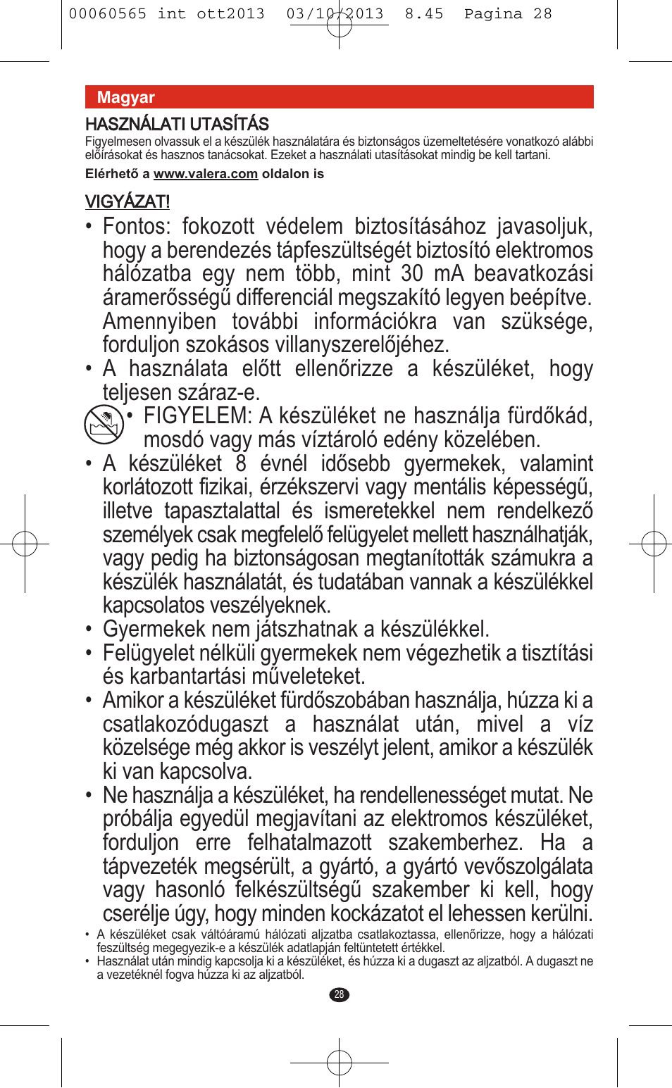 VALERA ABSOLUT User Manual | Page 26 / 66
