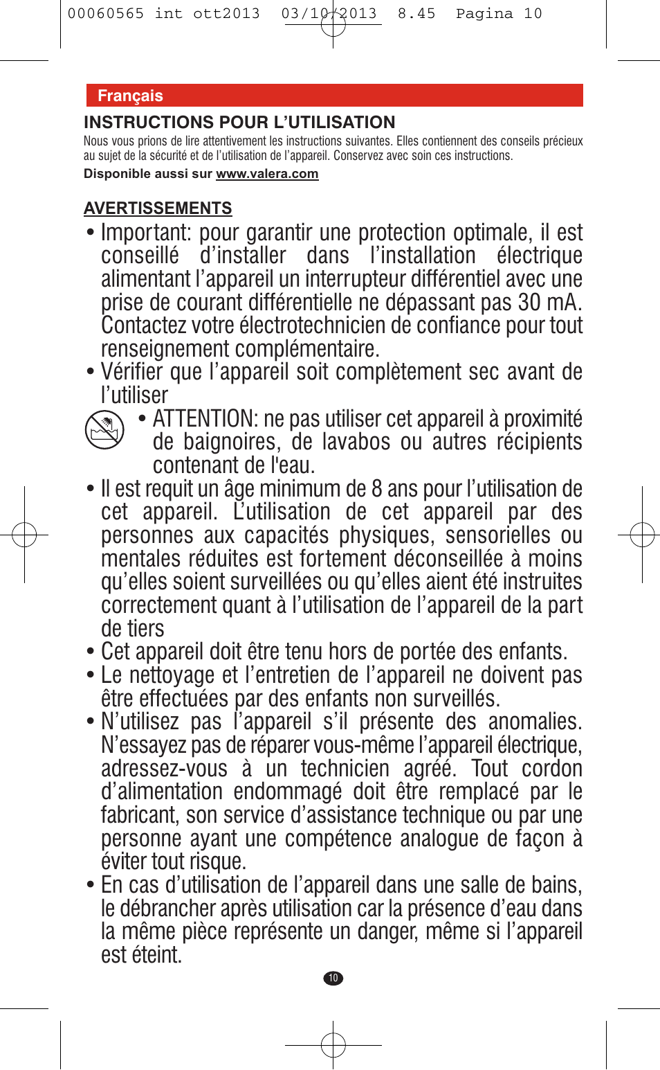 VALERA ABSOLUT User Manual | Page 8 / 66