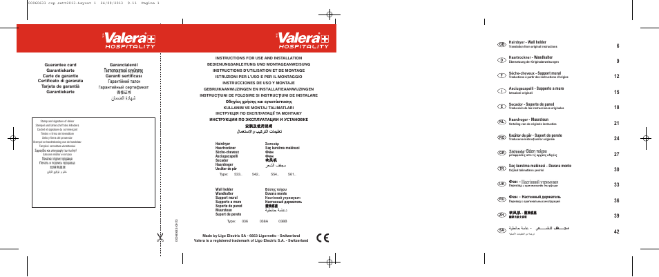 VALERA EXECUTIVE 1200 User Manual | 42 pages