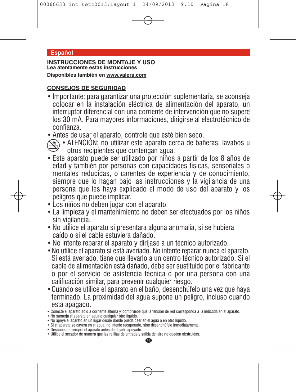 VALERA EXECUTIVE 1200 User Manual | Page 14 / 42