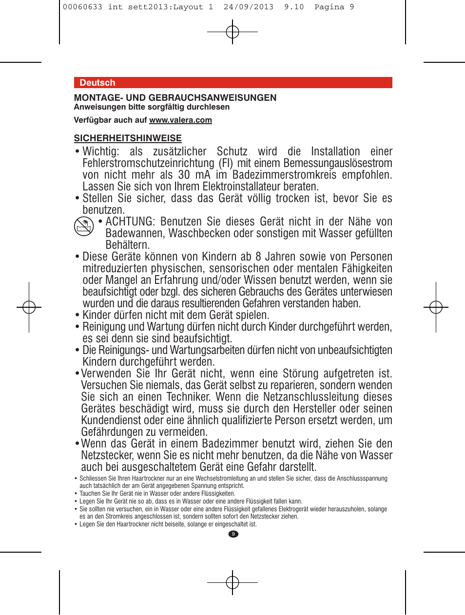 VALERA EXECUTIVE 1200 User Manual | Page 5 / 42
