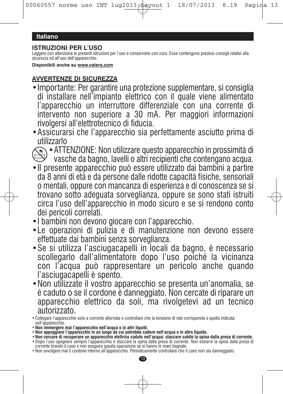 VALERA MANISWISS CORDLESS User Manual | Page 12 / 66