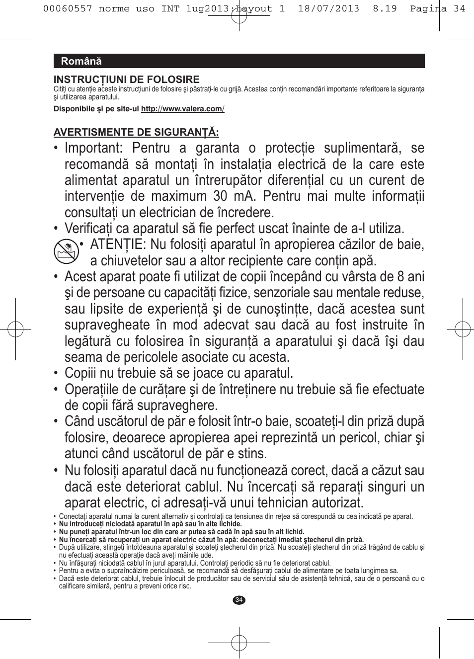 VALERA MANISWISS CORDLESS User Manual | Page 33 / 66