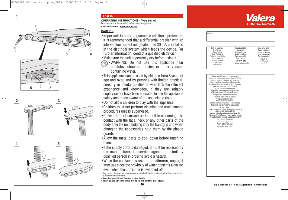 VALERA SILHOUETTE User Manual | Page 2 / 78