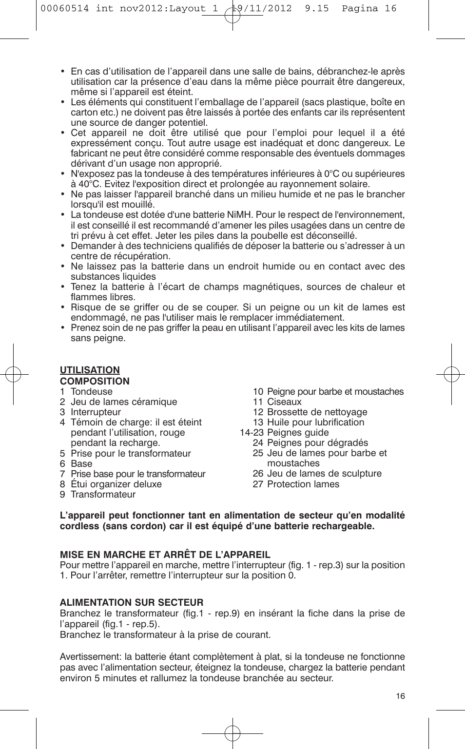 VALERA T-BLADE PROFESSIONAL User Manual | Page 12 / 82