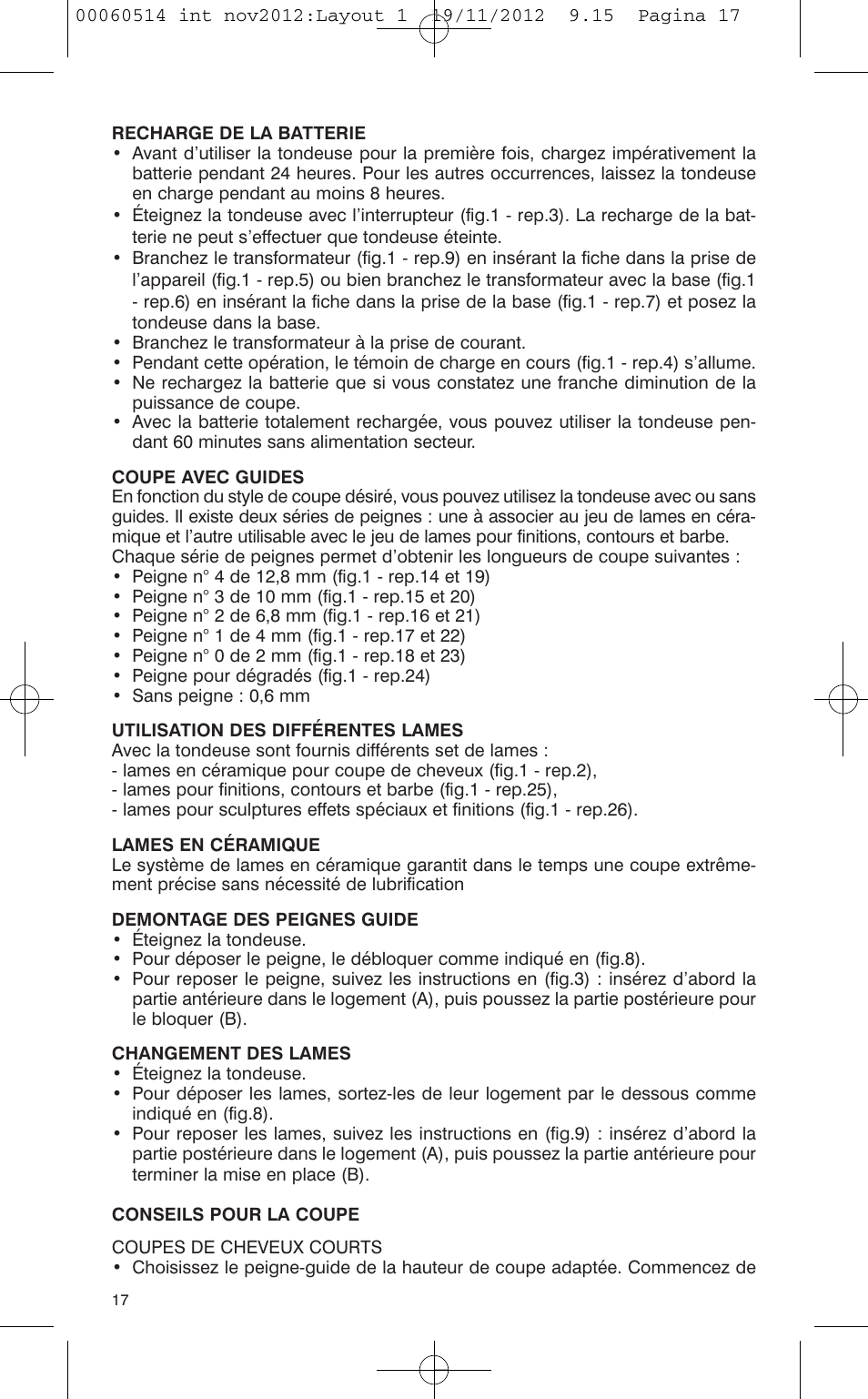 VALERA T-BLADE PROFESSIONAL User Manual | Page 13 / 82