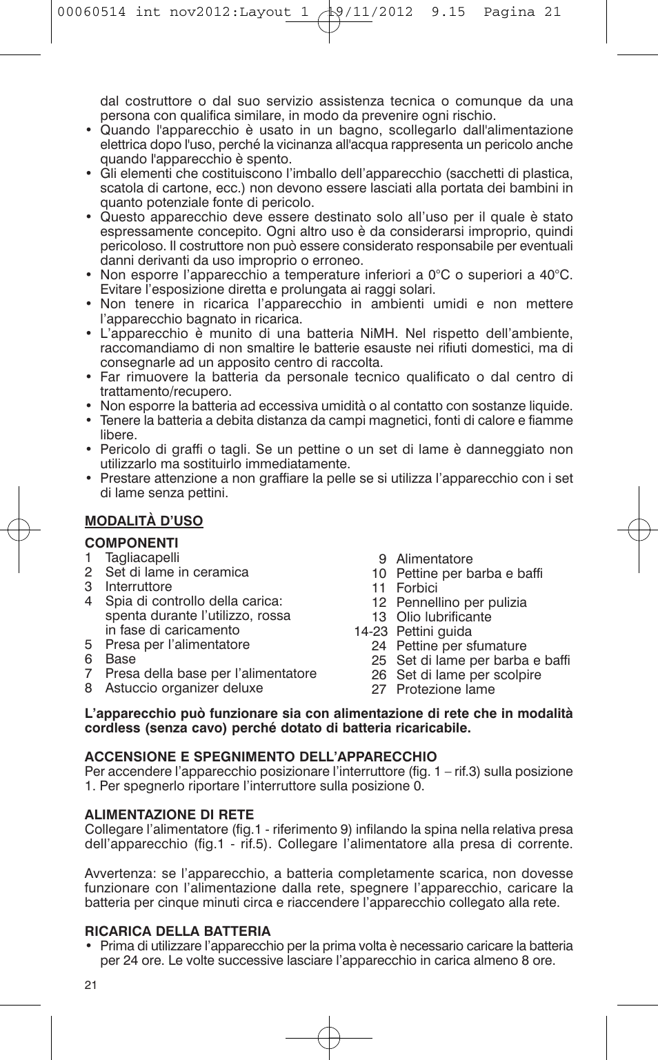 VALERA T-BLADE PROFESSIONAL User Manual | Page 17 / 82