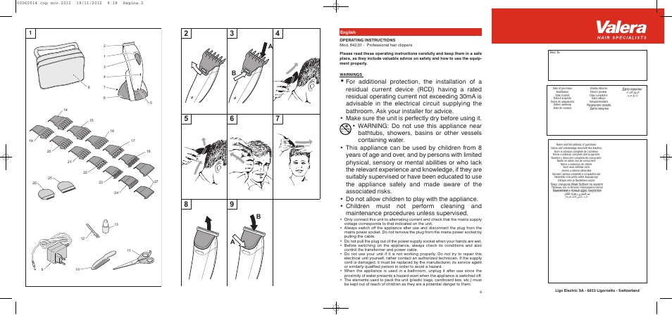 VALERA T-BLADE PROFESSIONAL User Manual | Page 2 / 82
