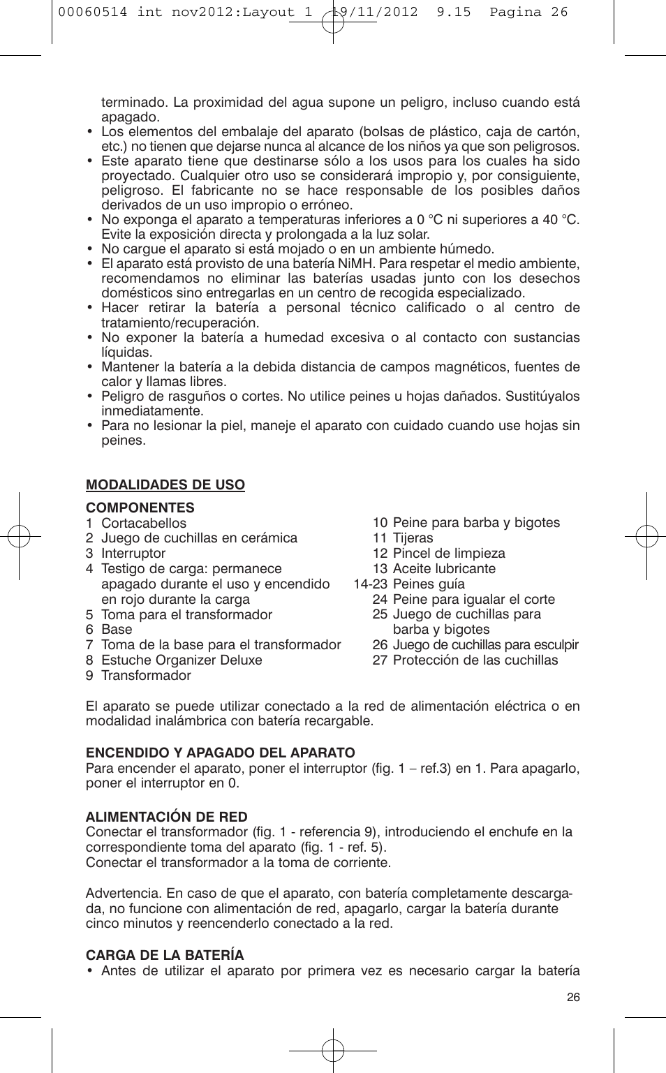 VALERA T-BLADE PROFESSIONAL User Manual | Page 22 / 82