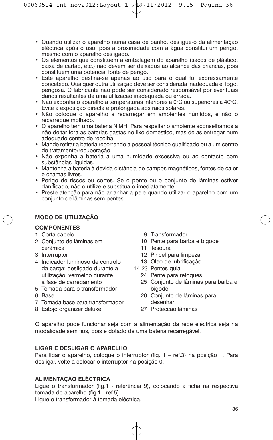 VALERA T-BLADE PROFESSIONAL User Manual | Page 32 / 82