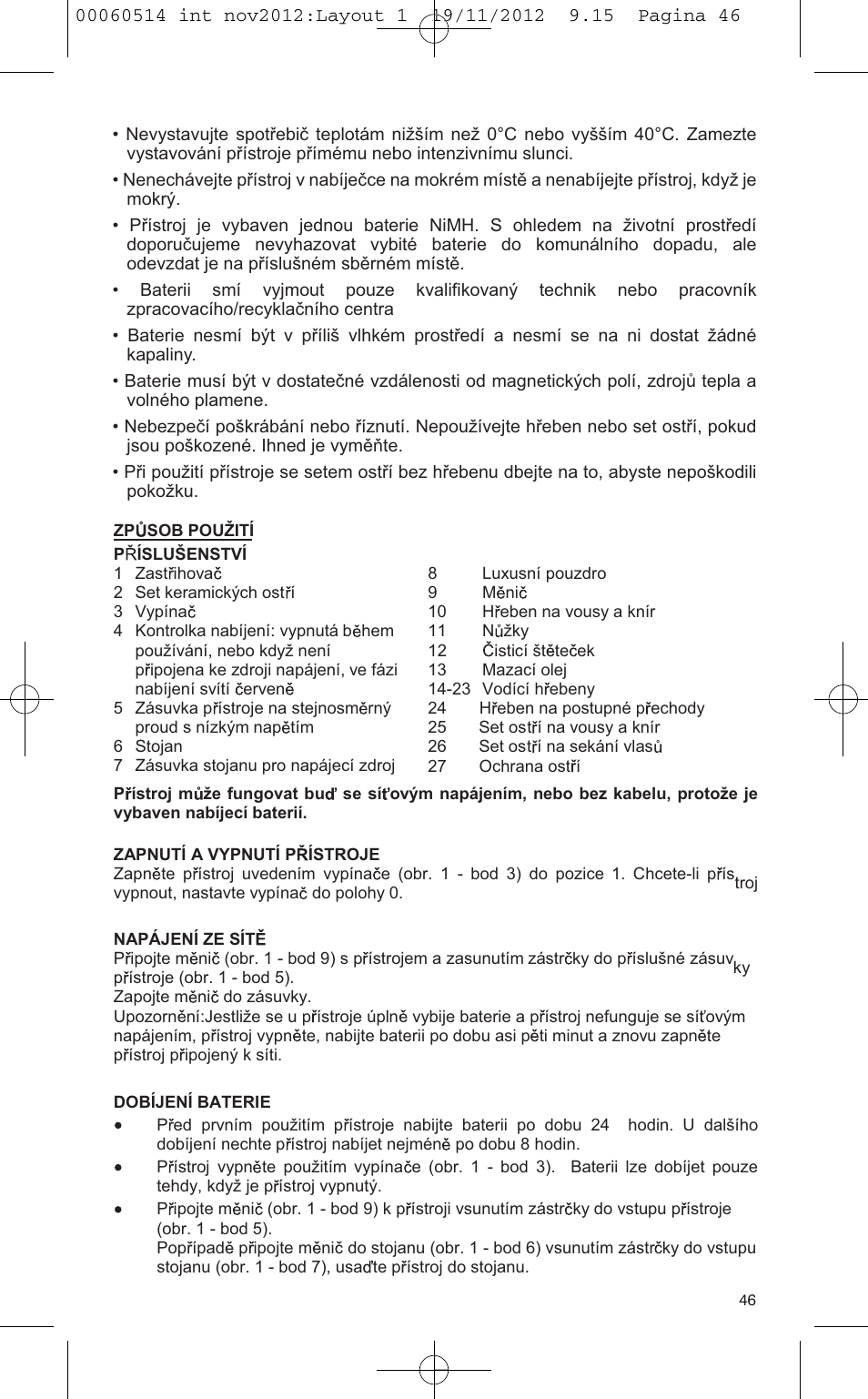 VALERA T-BLADE PROFESSIONAL User Manual | Page 42 / 82