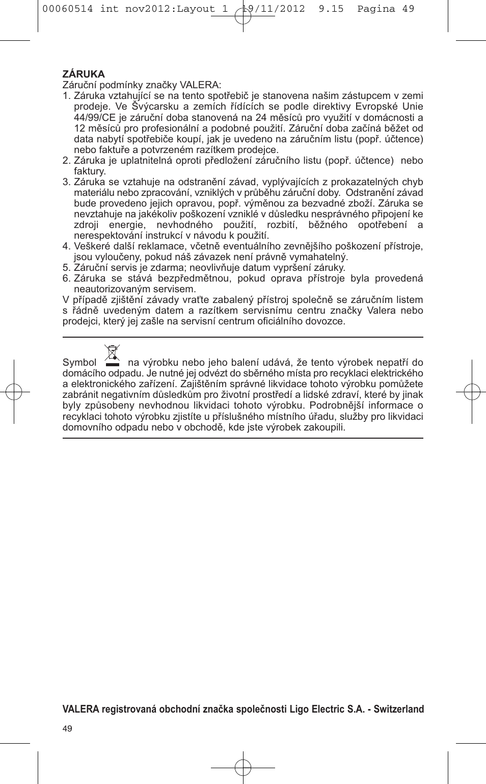 VALERA T-BLADE PROFESSIONAL User Manual | Page 45 / 82