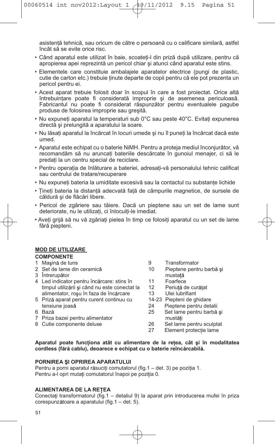 VALERA T-BLADE PROFESSIONAL User Manual | Page 47 / 82