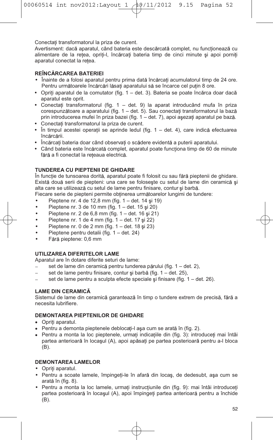 VALERA T-BLADE PROFESSIONAL User Manual | Page 48 / 82