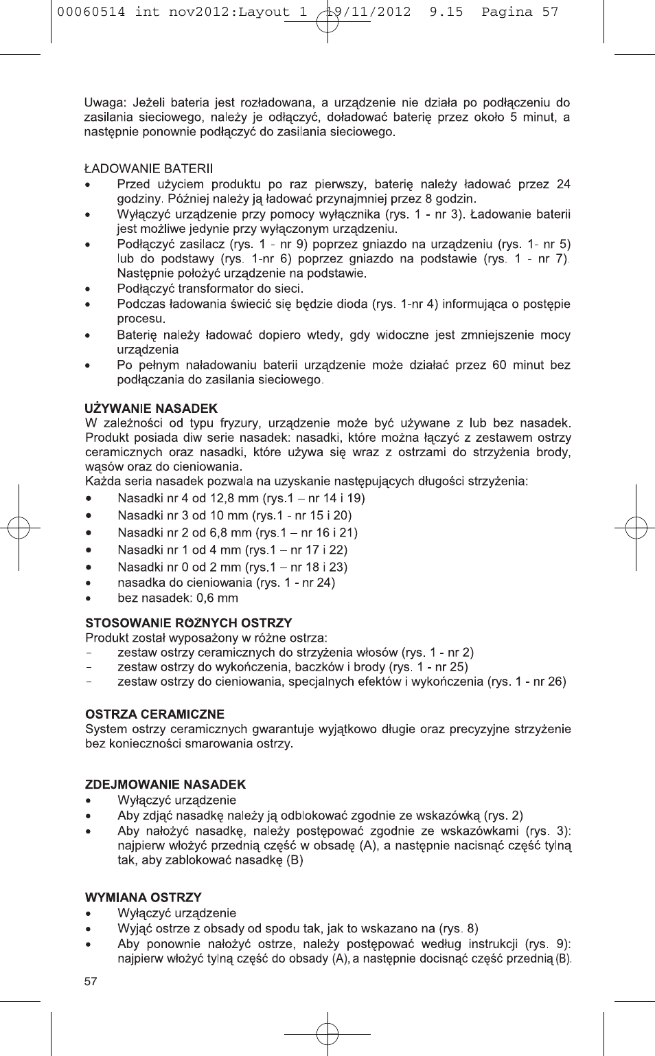 VALERA T-BLADE PROFESSIONAL User Manual | Page 53 / 82