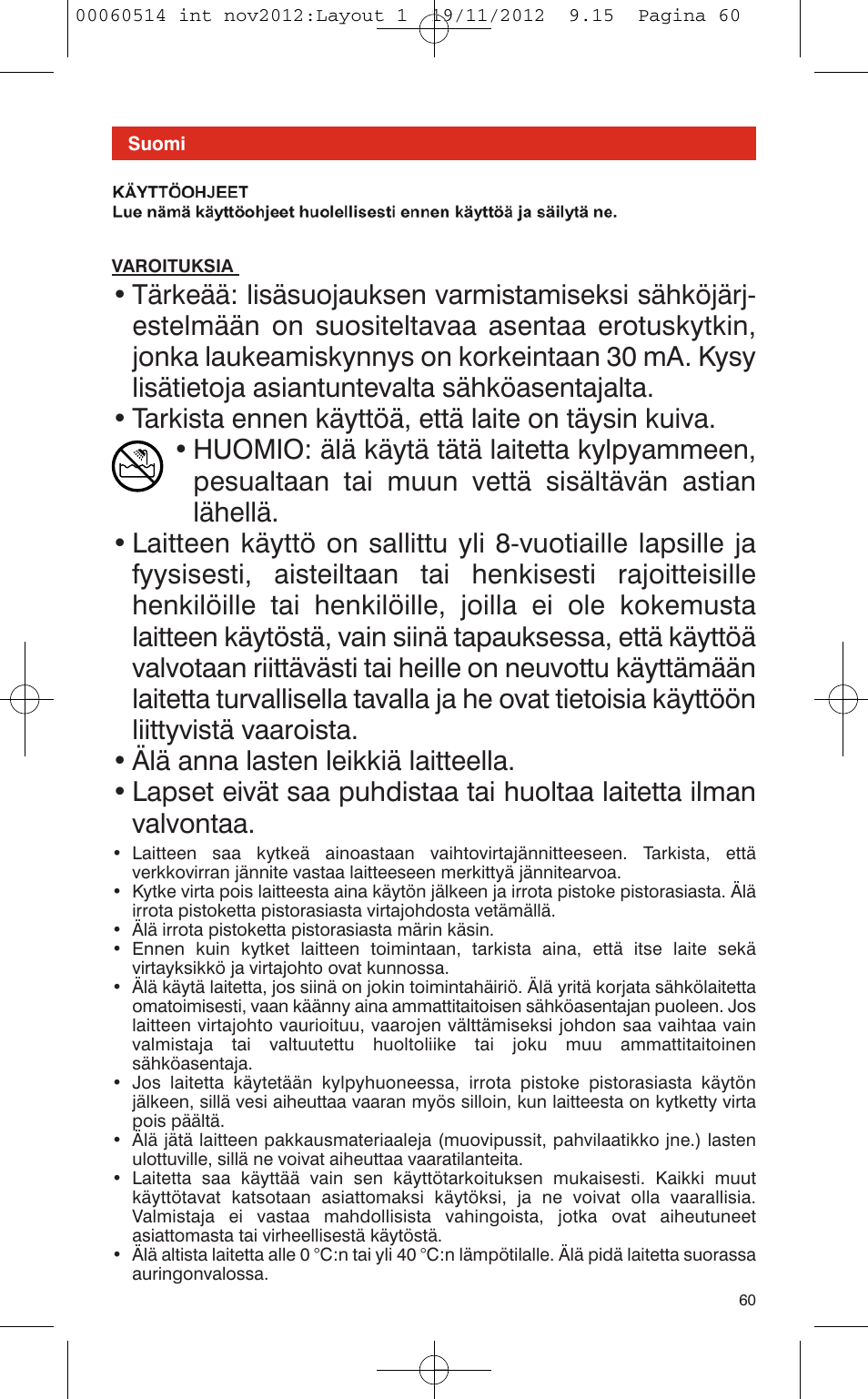 VALERA T-BLADE PROFESSIONAL User Manual | Page 56 / 82