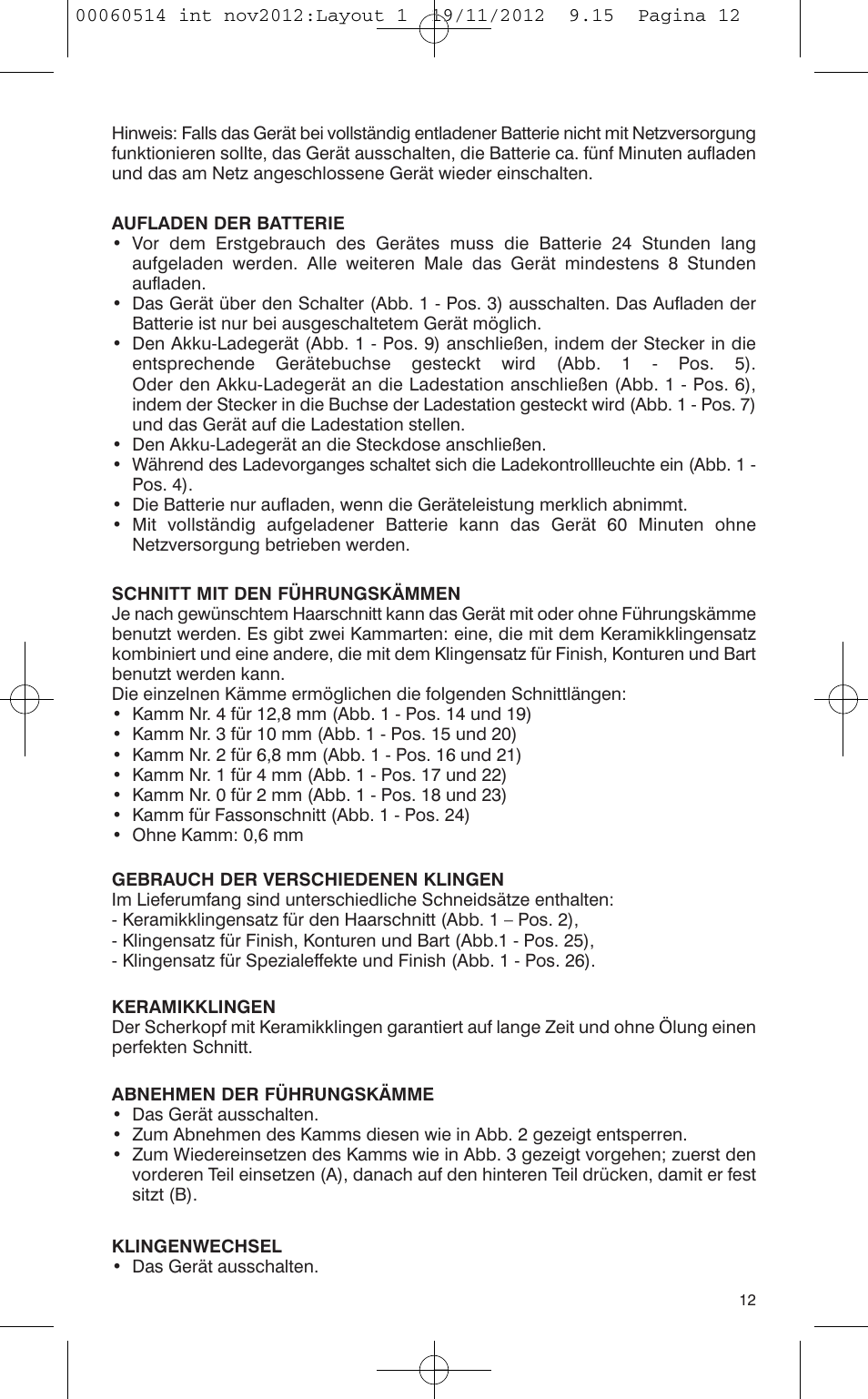 VALERA T-BLADE PROFESSIONAL User Manual | Page 8 / 82