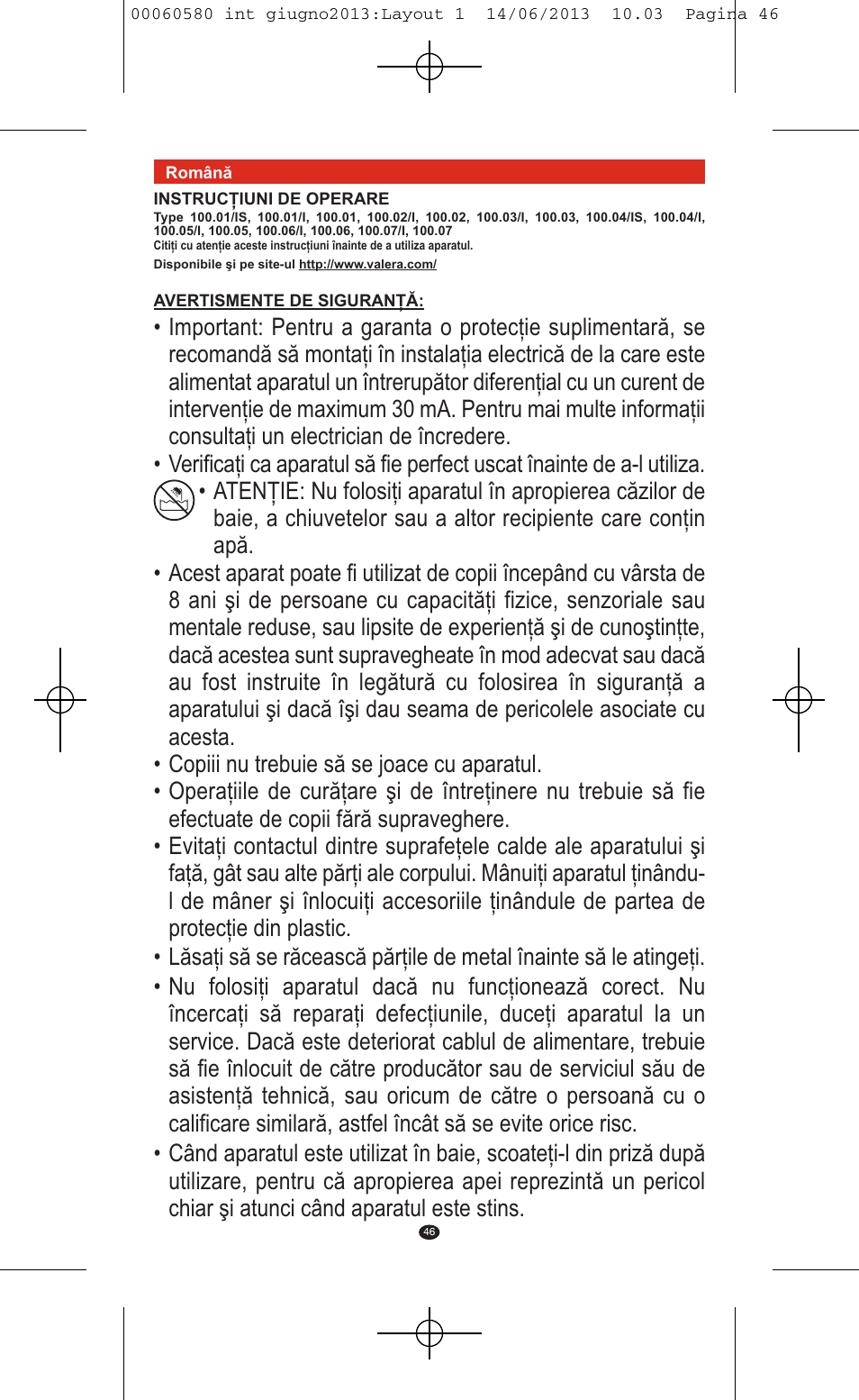 VALERA SWISS'X IDEAL User Manual | Page 42 / 78