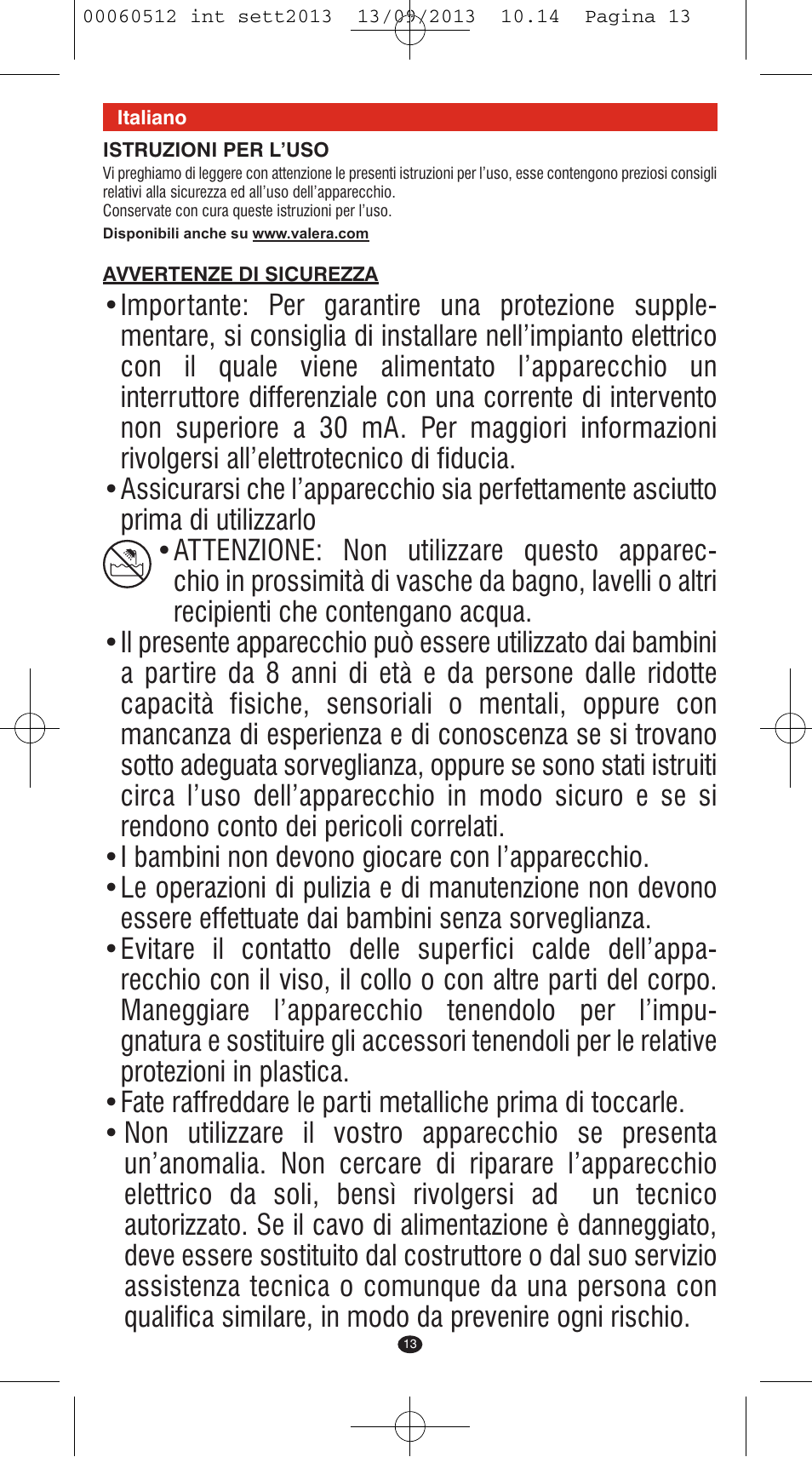 VALERA VOLUMISSIMA User Manual | Page 11 / 62