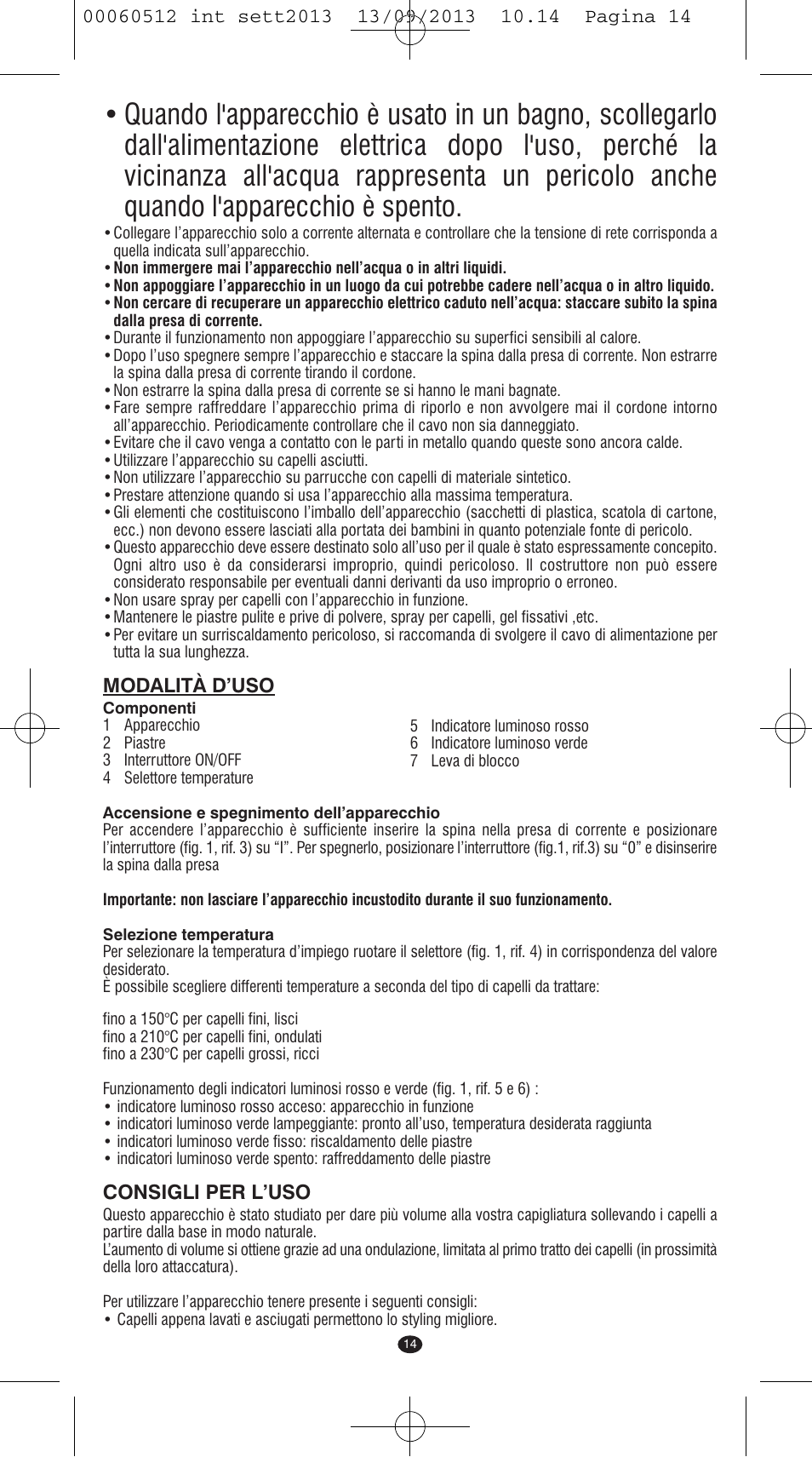 VALERA VOLUMISSIMA User Manual | Page 12 / 62