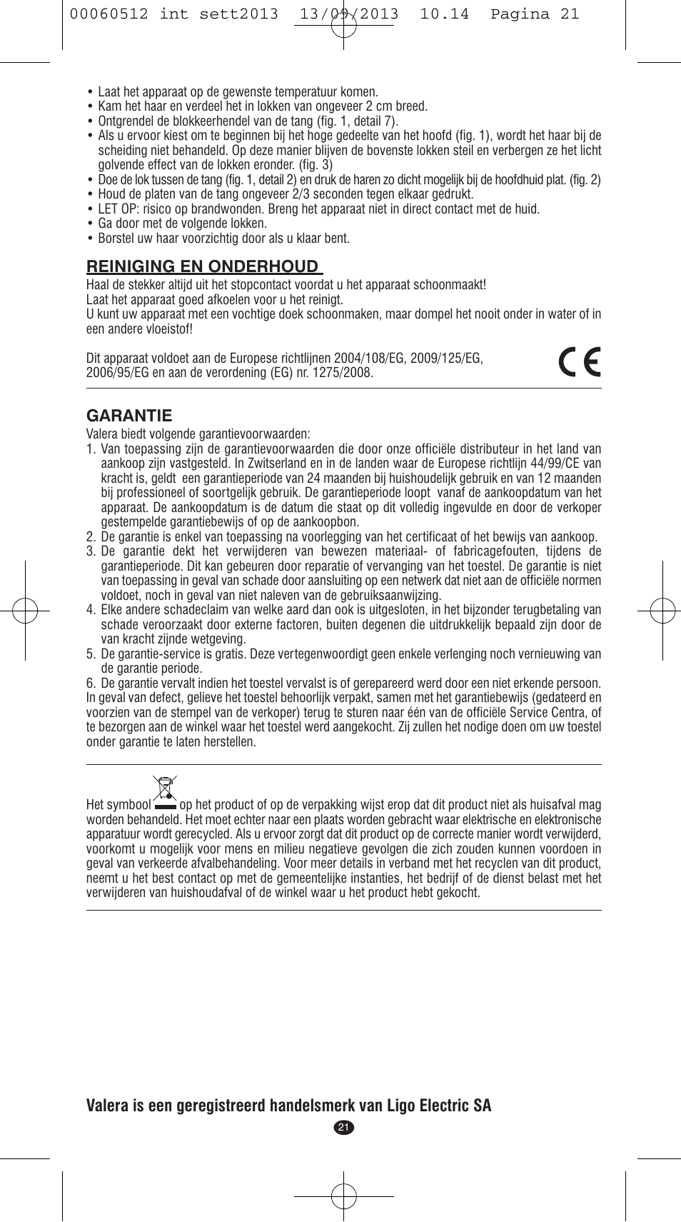 VALERA VOLUMISSIMA User Manual | Page 19 / 62
