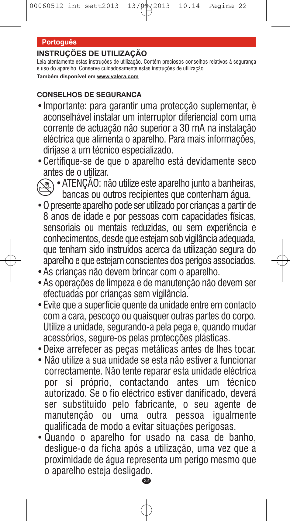 VALERA VOLUMISSIMA User Manual | Page 20 / 62