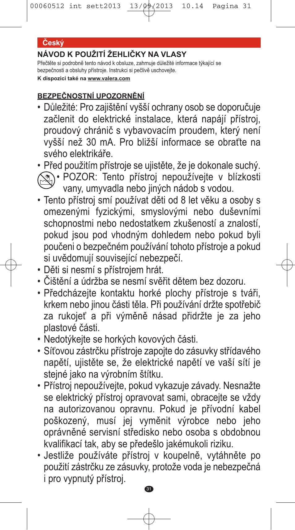 VALERA VOLUMISSIMA User Manual | Page 29 / 62