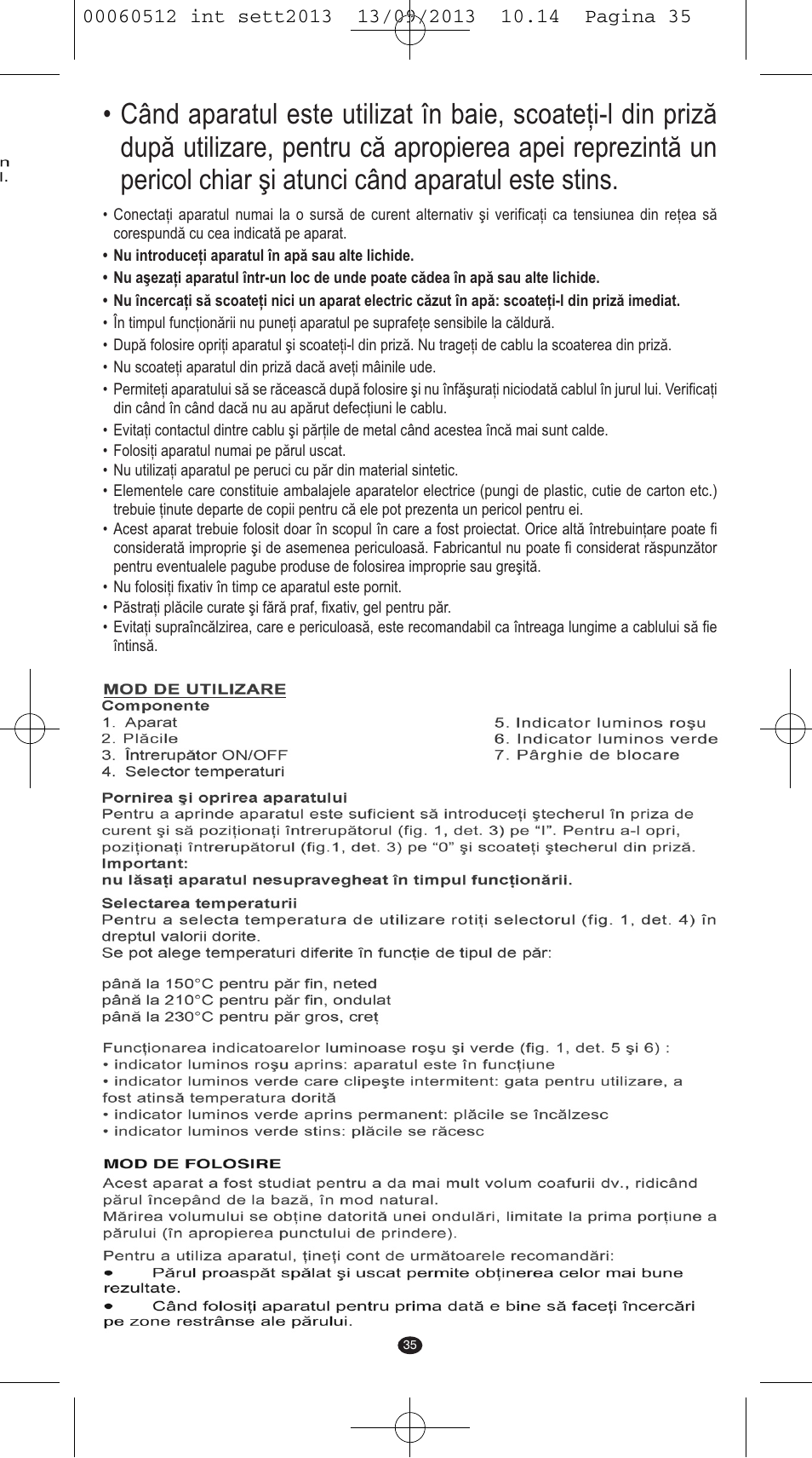 VALERA VOLUMISSIMA User Manual | Page 33 / 62