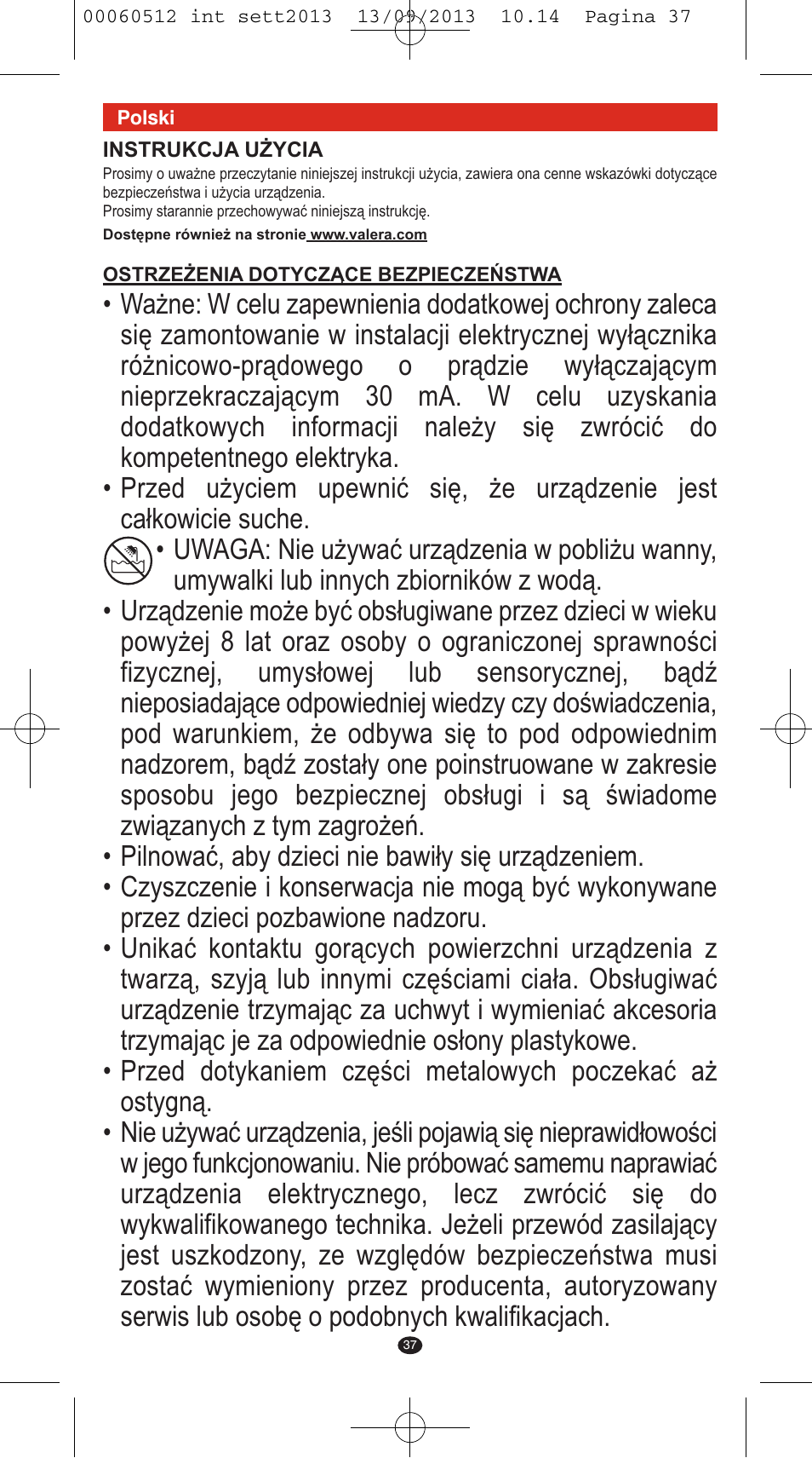 VALERA VOLUMISSIMA User Manual | Page 35 / 62