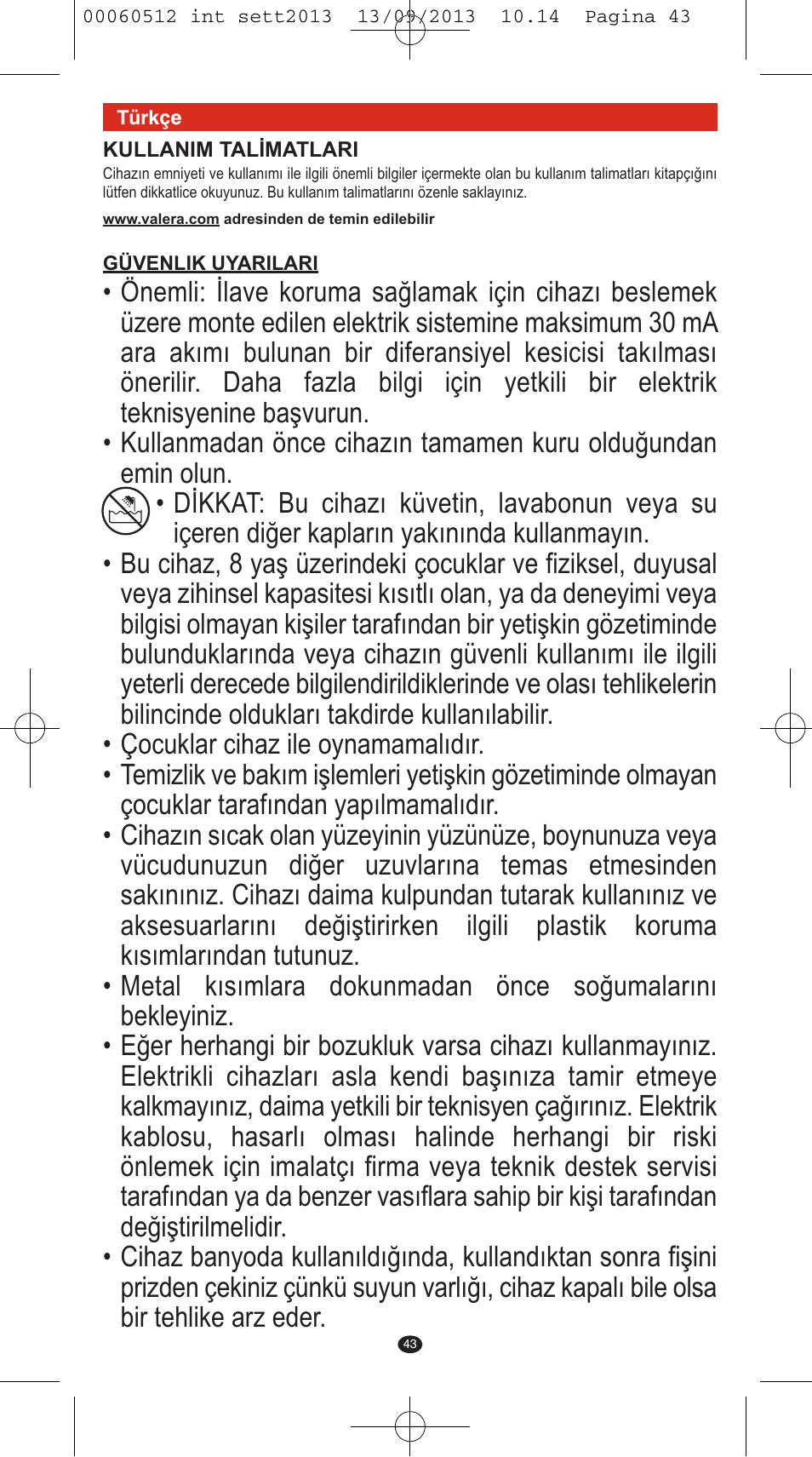 VALERA VOLUMISSIMA User Manual | Page 41 / 62