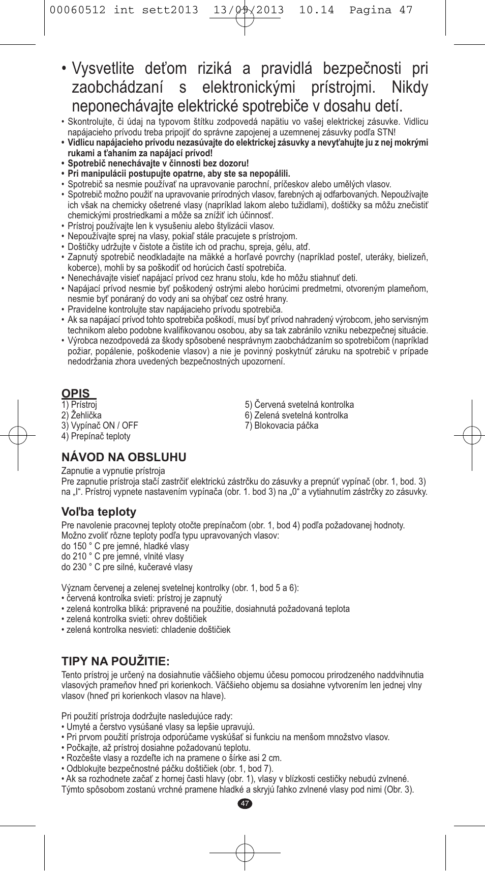 VALERA VOLUMISSIMA User Manual | Page 45 / 62