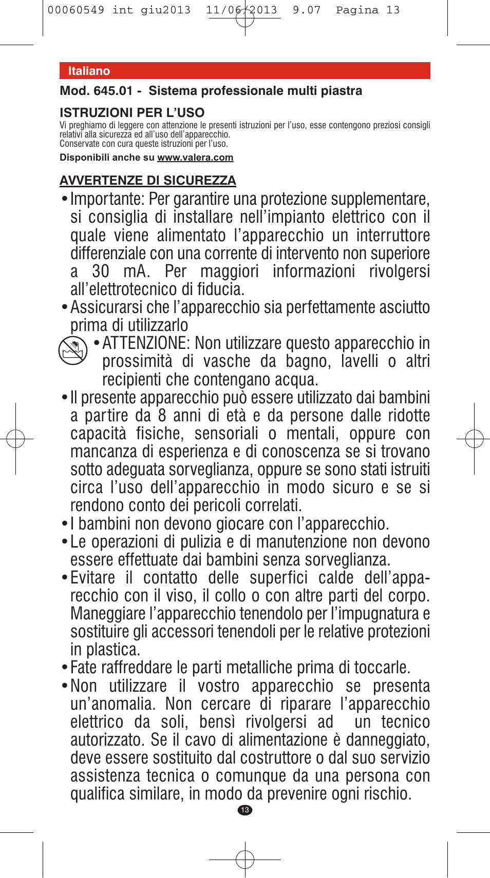 VALERA X-STYLE User Manual | Page 11 / 66