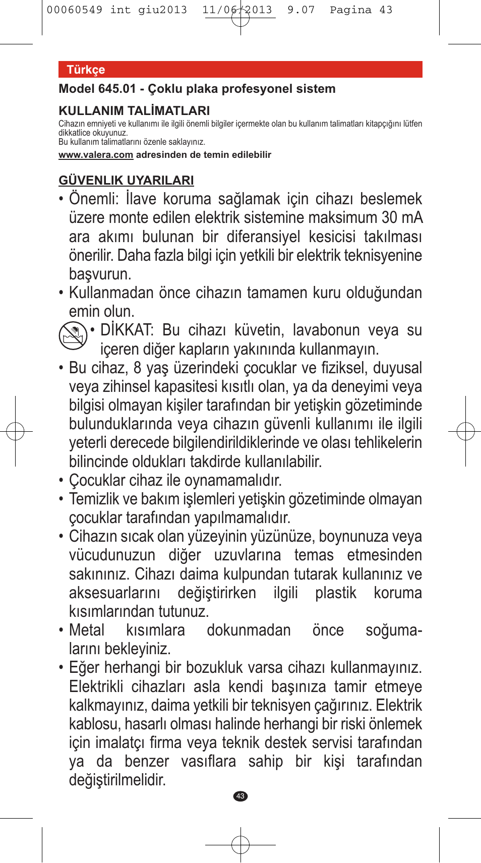 VALERA X-STYLE User Manual | Page 41 / 66