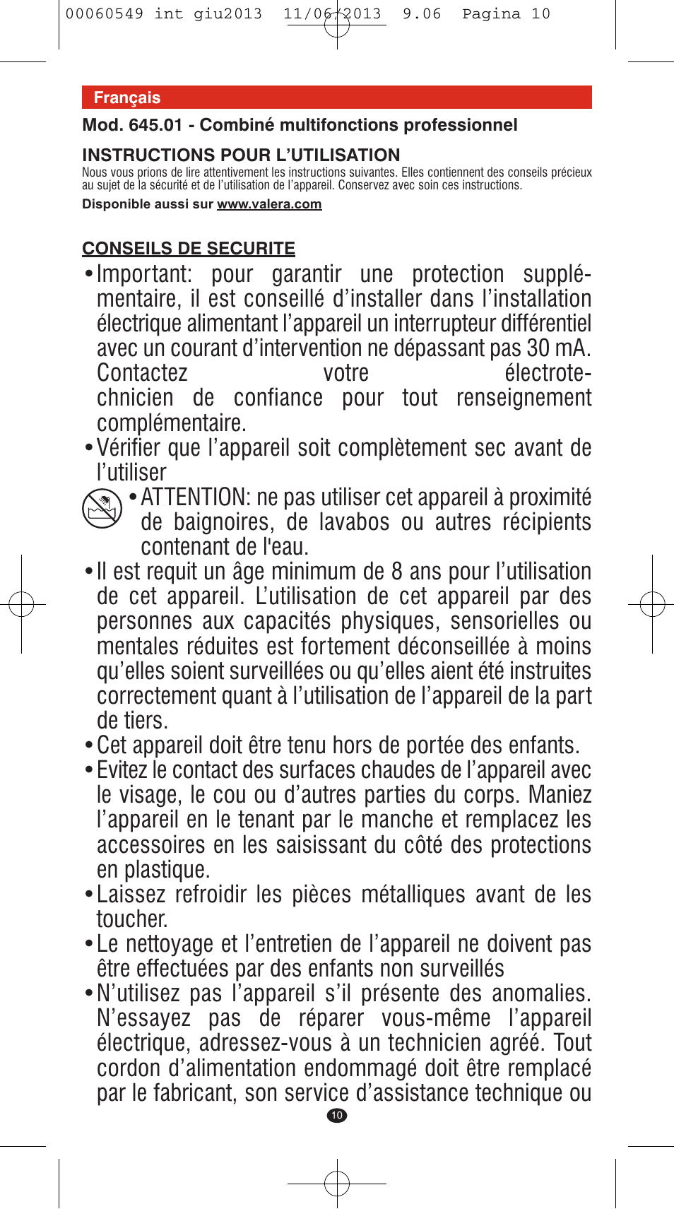 VALERA X-STYLE User Manual | Page 8 / 66