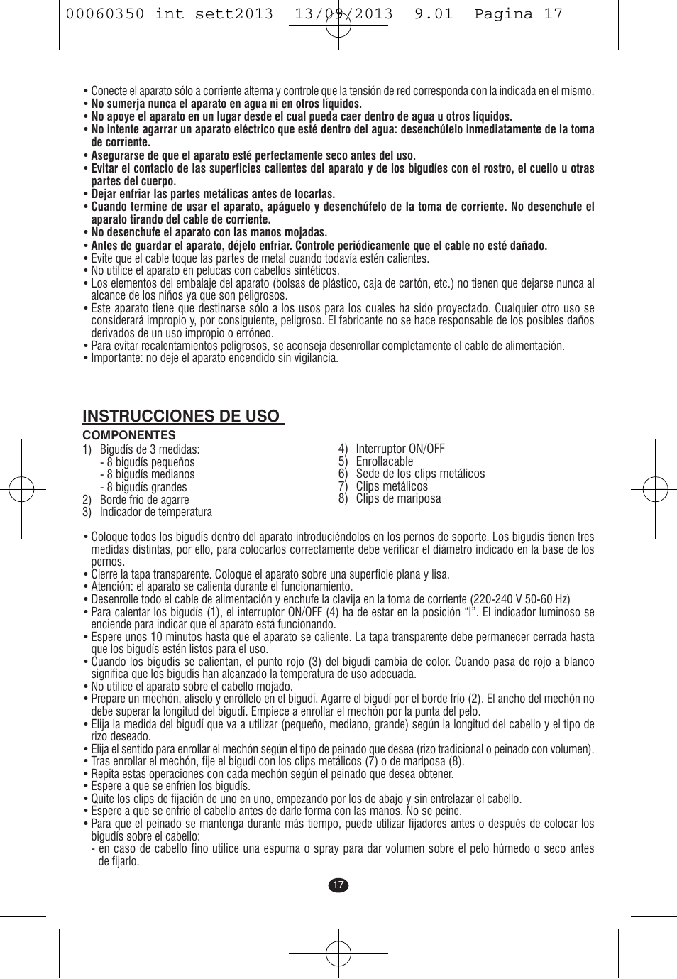 Instrucciones de uso | VALERA QUICK 24 User Manual | Page 15 / 62