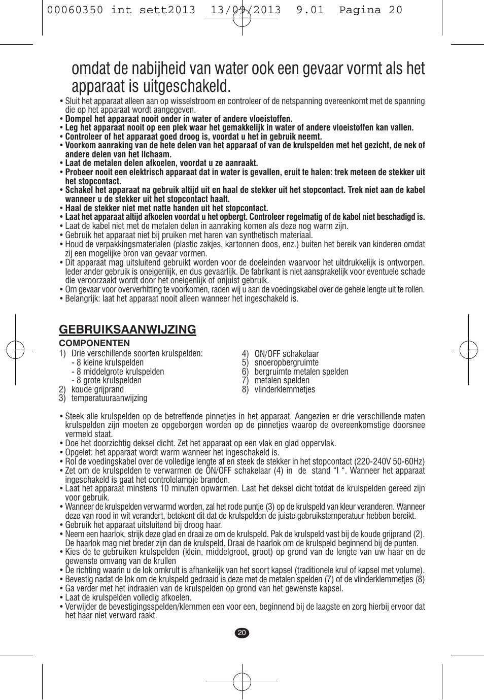Gebruiksaanwijzing | VALERA QUICK 24 User Manual | Page 18 / 62
