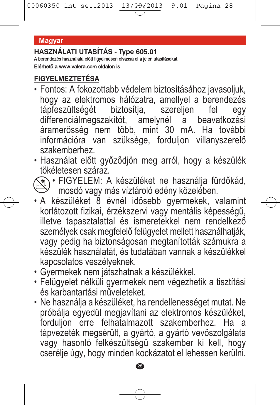 VALERA QUICK 24 User Manual | Page 26 / 62